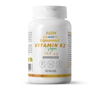 HSN Vitamina K2 Liposomal 100mcg Liposovit® | 120 Cápsulas Vegetales - PURA Vitamina K2 LIPOSOMADA K2-MK7 (menaquinona-7) | Mejor ABSORCIÓN y BIODISPONIBILIDAD | No-GMO, Vegano, Sin Gluten ni Soja