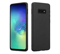 HSP Funda Negra Compatible con Samsung Galaxy S10e | Carcasa Protectora de TPU (Silicona) Premium | para Carga inductiva | Resistente a los arañazos Antigolpes | Superficie Mate | Cover Flexible