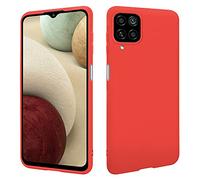 HSP Funda para Samsung Galaxy A12 / M12 [resistente al polvo] Carcasa protectora silicona TPU | Anti-arañazos Antigolpes Anti-Choques | Protección de cámara | Suave Blanda Delgada Case | Rojo