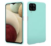 HSP Funda para Samsung Galaxy A12 / M12 [resistente al polvo] Carcasa protectora silicona TPU | Anti-arañazos Antigolpes Anti-Choques | Protección de cámara | Suave Blanda Delgada Case | Turquesa