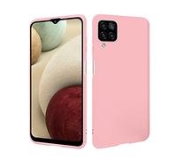 HSP Funda para Samsung Galaxy A12 / M12 [resistente al polvo] Carcasa protectora silicona TPU | Anti-arañazos Antigolpes Anti-Choques | Protección de cámara | Suave Blanda Delgada Case | Rosa