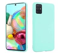 HSP Funda para Samsung Galaxy A51 [resistente al polvo] Carcasa protectora silicona TPU | Anti-arañazos Antigolpes Anti-Choques | Protección de cámara | Suave Blanda Delgada Case | Turquesa