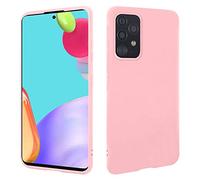 HSP Funda para Samsung Galaxy A52 5G/4G & A52s 5G [resistente al polvo] Carcasa protectora silicona TPU | Anti-arañazos Anti-Choques | Protección de cámara | Suave Blanda Delgada Case | Rosa