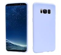 HSP Funda para Samsung Galaxy S8 [resistente al polvo] Carcasa protectora silicona TPU | Anti-arañazos Antigolpes Anti-Choques | Protección de cámara | Suave Blanda Delgada Case | Azul claro