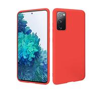 HSP Funda roja compatible con Samsung Galaxy S20 FE | Carcasa Protectora de TPU (silicona) premium | Para carga inductiva | Resistente a los arañazos Antigolpes | Superficie mate | Cover flexible