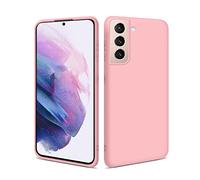 HSP Funda Rosa Compatible con Samsung Galaxy S21 5G | Carcasa Protectora de TPU (Silicona) Premium | para Carga inductiva | Resistente a los arañazos Antigolpes | Superficie Mate | Cover Flexible