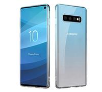 HSP Funda Transparente Compatible con Samsung Galaxy S10 | Carcasa Protectora de TPU (Silicona) Premium | para Carga inductiva | Resistente a los arañazos Antigolpes | Caja del teléfono Microdot
