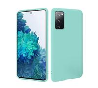 HSP Funda turquesa compatible con Samsung Galaxy S20 FE | Carcasa Protectora de TPU (silicona) premium | Para carga inductiva | Resistente a los arañazos Antigolpes | Superficie mate | Cover flexible