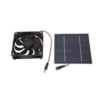 Hspemo - Ventilador de panel solar, ventilador de conducción solar de refrigeración al aire libre, fácil de instalar en invernadero portátil, 50 W