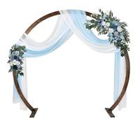 HSPLXYT Arcos de Boda al Aire Libre for la Ceremonia,Arco de Boda Redondo,Arco de jardín,Arco de Madera,para la Ceremonia de Boda Fiesta Propuesta Jardín Playa Bosque Decoración