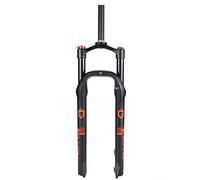 HSQMA Grasa Horquilla De Bicicleta 26 Pulgadas E-Bike Aire De Aire para Bicicletas Eléctricas 100mm De Recorrido 1-1/8 Freno Disc Cierre Rápido Horquilla para Neumáticos 4.0 (Color : 26'' Black)