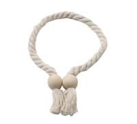 HSQPMGPRJ 1 Abrazadera magnética for Cortina de Ventana con Hebilla Borla Madera(Beige Ball 1pc)