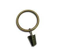 HSQPMGPRJ 10 Piezas de Anillos Cortina, Clips Metal Decorativos, Resistentes al óxido, for Colgar Cortinas y Ventanas, Ganchos for Ropa(Antique Brass,3.0X32mm)