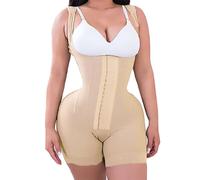 HSQSMWJ Faja Colombiana Reductora y Moldeadora para Mujer Bodysuit Control de Abdomen Lencería lnvisible Body Shaper sin Costuras (Color:Nude,Size:M)
