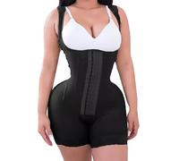 HSQSMWJ Faja Colombiana Reductora y Moldeadora para Mujer Bodysuit Control de Abdomen Lencería lnvisible Body Shaper sin Costuras (Color:Black,Size:XL)