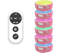 HSRG Sistema De Luces De Entrenamiento De Reacción Aeróbica Y Agilidad, 4 Modos Y 4 Colores De Luz, para Fisioterapia, Entrenamiento Físico Y Entrenamiento De Coordinación Mano-Ojo (6 Luces)