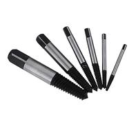 HSS dañado tornillo extractor - Set 6 piezas (4 mm-25 mm) para eliminación de tornillos y fasteners - herramienta profesional con caja resistente
