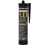 HSS Sellador para techo FLEX, sellado universal, adhesivo EPDM para techos y fachadas, tecnología de polímero híbrido, masilla negra para techo y exterior, cartucho de 290 ml