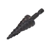 HSS Spiral Groove Pago HEXER HEX HEX Vango Herramienta Duración dual Groove Limpieza suave Resistente Pediendo resbalón para metal negro (9 pasos (4-20 mm))
