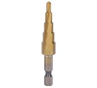HSS Step Drill Bit Tapered Reaming Straight Groove Hand Tools 4mm~12mm Universal Hex Shank Electric Drill Wood Stainless Steel Plastic Copper Aluminum