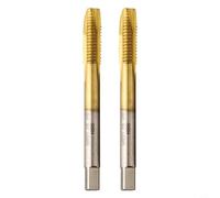 HSS Titanium Coated Screw Tap Set, Métrico recto Flauta Rosca Machos M2-M10 (para m10)