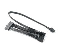 HSSDTECH Cable de alimentación para Corsair RM850 RM1000 PCI-E 6 pines 1 macho a 4 cable de alimentación cabeza recta