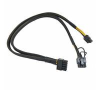 HSSDTECH Cable de alimentación SATA de 10 pines a 6+8 pines para HP Proliant DL380 G9 580 G7 y TOP GPU SATA Cable de alimentación (50 cm)