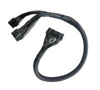 HSSDTECH Cable del conector de alimentación para Corsair RM1000 RM850 RM750 RM650 RM550 10pin And 14pin to 24pin 60cm Cable de alimentación