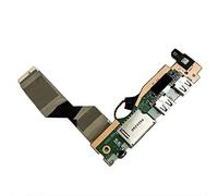 HSSDTECH Carga USB Tarjeta Jack Dock Port Socket para Lenovo Ideapad 5-15ARE05 81YQ 5C50S25061 NS-C811 Tarjeta secundaria USB Módulo USB Auxiliar Tarjeta USB con Batería Integrada
