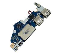 HSSDTECH Carga USB Tarjeta Jack Dock Port Socket para Lenovo Ideapad S340-14IWL 81N7 5C50S24907 S340-14IML 81N9 S340-14IIL 81VV 5C50W89575 LS-H201P LS-H10JP Módulo USB + Batería