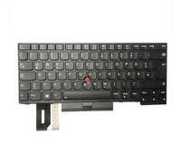 HSSDTECH DE Teclado Recambio para Lenovo Thinkpad E480 E485 T480s L480 L490 L380, 01YP452 Keyboard (German QWERTZ Layout - ISO)