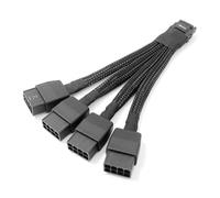 HSSDTECH RTX 4090/RTX 4080 12VHPWR GPU Stromkabel - 4x8Pin Auf 16Pin (12+4) 15cm 16AWG verstärkt