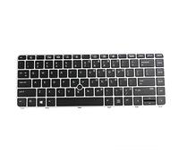 HSSDTECH Teclado retroiluminado de repuesto para HP EliteBook 840 G3 745 G3 840 G4 745 G4