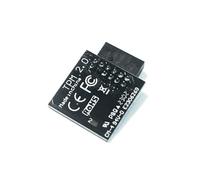 HSSDTECH TPM 2.0 SPI 12pin SLB9670 Módulo de Seguridad para MSI MS-4462 B550, B550M, B650, B650M, B550 Gaming WiFi/A Pro, B550M Pro-VDH WiFi/Pro-Dash Intel 800 AMD X670 Series Mainboard