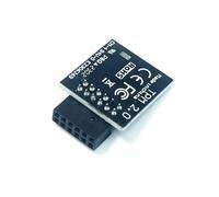 HSSDTECH TPM 2.0 SPI 12pin SLB9670 Módulo de Seguridad para MSI MS-4462 Meg B550, mag B550/ B550M, B460M, mag B460/ B460M, mag B550 Torpedo/Tomahawk/Bazooka Intel 800 AMD X670 Series Mainboard