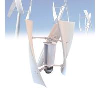 HSSTYLE Aerogenerador de levitación magnética vertical sin ruido, kit generador de turbina eólica vertical de 3 palas, ideal para uso doméstico, compatible con 24V-220V.