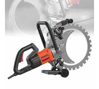 HSSTYLE Máquina cortadora de hormigón con sierra circular de anillo, incluye disco de diamante, cortadora eléctrica de 3000 rpm para construcción y reformas.