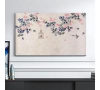 HSTANGKY Funda Antipolvo Para TV De 32 A 65 Pulgadas Protector De Pantalla LCD/LED Impermeable Y Transpirable Funda Antipolvo Universal Para Televisores De Pantalla Plana-flower2||58-60inch