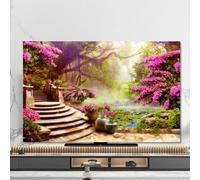 HSTANGKY Funda Antipolvo Para TV De Interior Protector De Pantalla Antipolvo Universal Para TV LED/LCD Planas/curvas Cubierta De TV Con Estampado De Paisaje Floral-flower1||58-60inch
