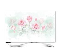 HSTANGKY Funda Antipolvo Para TV De Interiores Protector Antipolvo Con Diseño De Flores Botánicas Para Televisores LED/LCD/curvos Funda Para Televisor De Fibra De Poliéster-flower||49-52inch