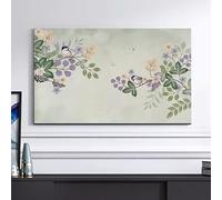 HSTANGKY Funda Antipolvo Para TV De Interiores Protector Antipolvo Universal Con Diseño De Flores Y Pájaros Para Pantallas LCD/LED Funda Decorativa De Tela Para Televisor-flower||45-48inch