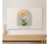 HSTANGKY Funda Antipolvo Para TV Protector De Pantalla Con Diseño Artístico Para Interiores Para Pantallas LCD/LED/Plasma Funda Protectora Antipolvo Para Colgar-flower3||58-60inch