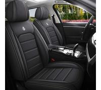 HSTBLEOO Funda de Asiento de Cuero for Ford Bronco Sport 2021-2024, cómodas Fundas Impermeables, Accesorios Interiores, Protector de vehículo Compatible con airbag.(Classic Black,2PCS Front)