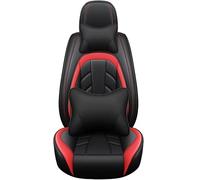 HSTBLEOO Juego Completo Universal de Fundas for Asientos de Coche for VW Volkswagen Passat B5 B6 B7 B8 Golf 4 5 6 7 Tiguan Polo Touareg Jetta Bora Variant Accesorios(Black Red Luxury)