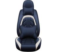 HSTBLEOO Juego Completo Universal de Fundas for Asientos de Coche for VW Volkswagen Passat B5 B6 B7 B8 Golf 4 5 6 7 Tiguan Polo Touareg Jetta Bora Variant Accesorios(Blue Luxury)