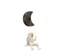 HSTBLEOO LED Wall Sconce Astronaut Style Kids Bedroom Wall Mount Light Decor Farmhouse Black Mid Century Wall Lamp