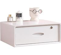 HSTBLEOO Multi-Layer Drawer Storage Box, Flat File Cabinet With Lockable, 1/2/3 Drawer Solid Wood A4 Treatment Storage Cabinet For Home Desktop Office(C,1 drawer)