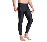 Hsternexy Bañador largo para hombre, traje de baño, protección solar, traje de surf, traje de neopreno largo, Negro , XL