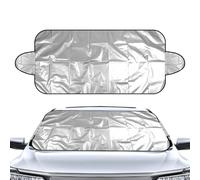 Hsternexy Parasol para parabrisas de coche, 200 x 70 cm, lámina de aluminio reflectante UV, aislamiento térmico, protección solar para parabrisas, plegable y resistente al viento, universal