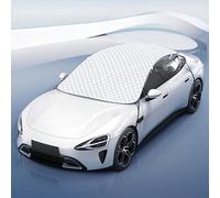 Hsternexy Parasol para parabrisas delantero, 230 x 145 cm, resistente al viento para parabrisas de coche, lámina de aluminio reflectante térmica, protección contra el sol, la nieve, el hielo y las